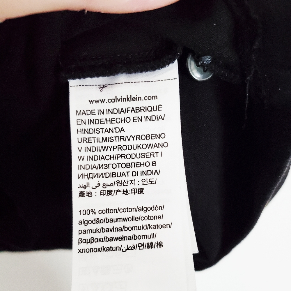 Calvin Klein Jeans Black Polo Short XL - Picture 6 of 9